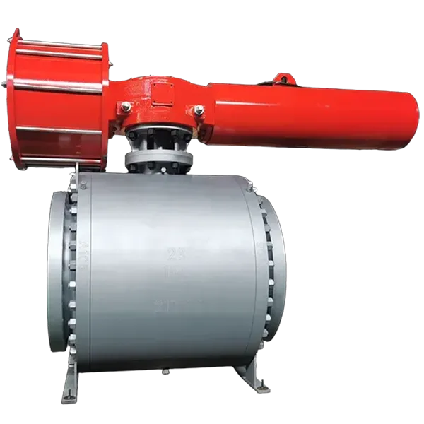 28 Inch 150LB Forged Steel A105 RF Flange Trunnion Type Ball Valve Pneumatic Full Bore Manufacturer & Factory - WKT VALVE