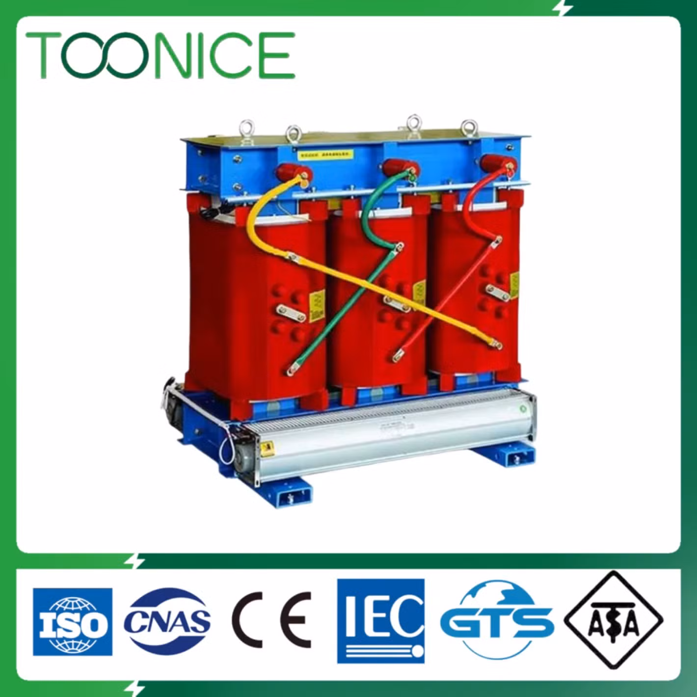 7.2kv-34.5kv/120-600V 75-5000kVA Three Phase Dry Type Transformer