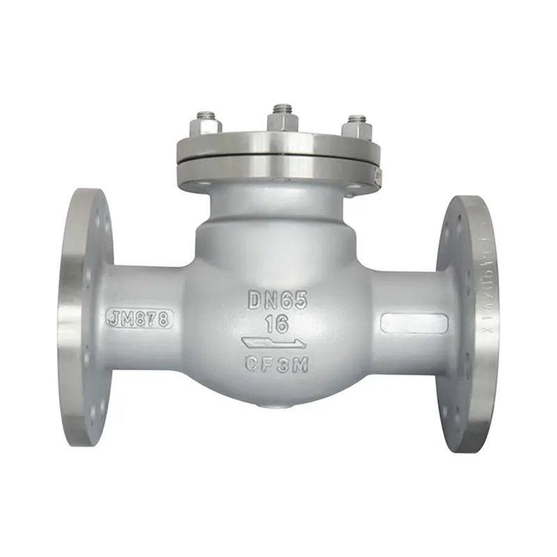 Cast Steel Swing Check Valve CF3M DN65 PN16 RF Flange Manufacturer & Factory - WKT VALVE