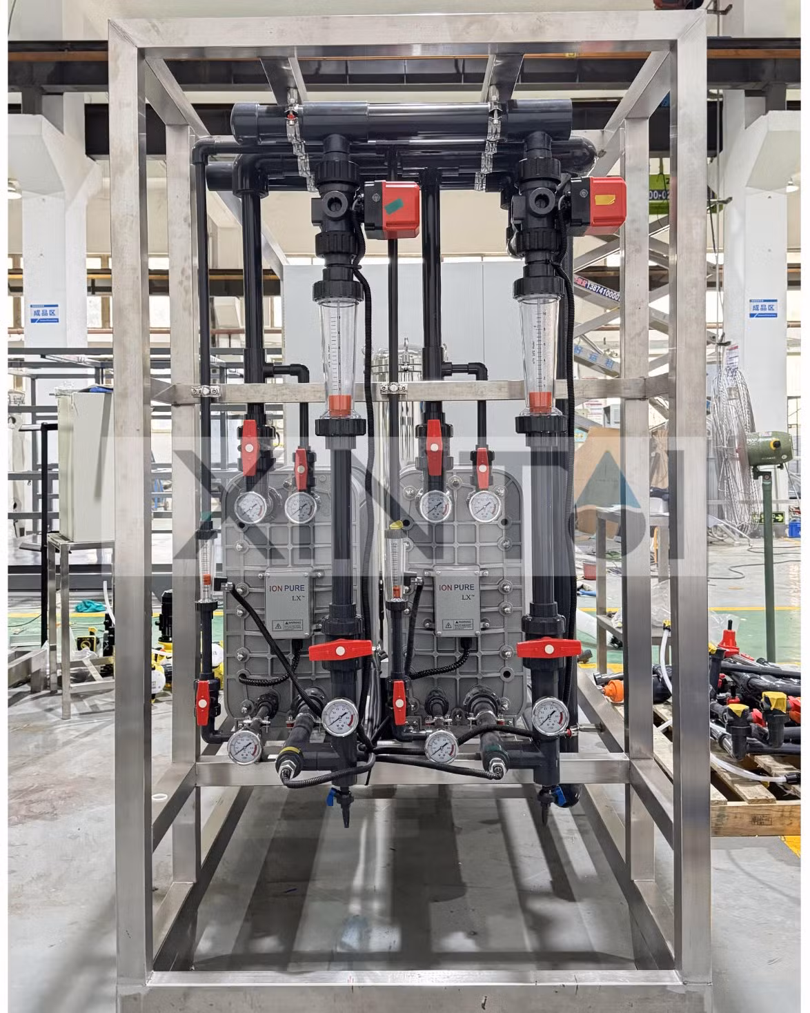 10t/H Secondary RO Water Filtration System Chemical Free Stable Productive Ultrapure Water High Resistivity Deminerialized Water for Semi Conductor Industry