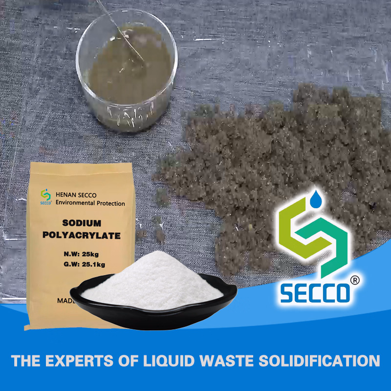 Biodegradable Super Absorbent Polymer Sodium Polyacrylate Water Solidification in Dredging
