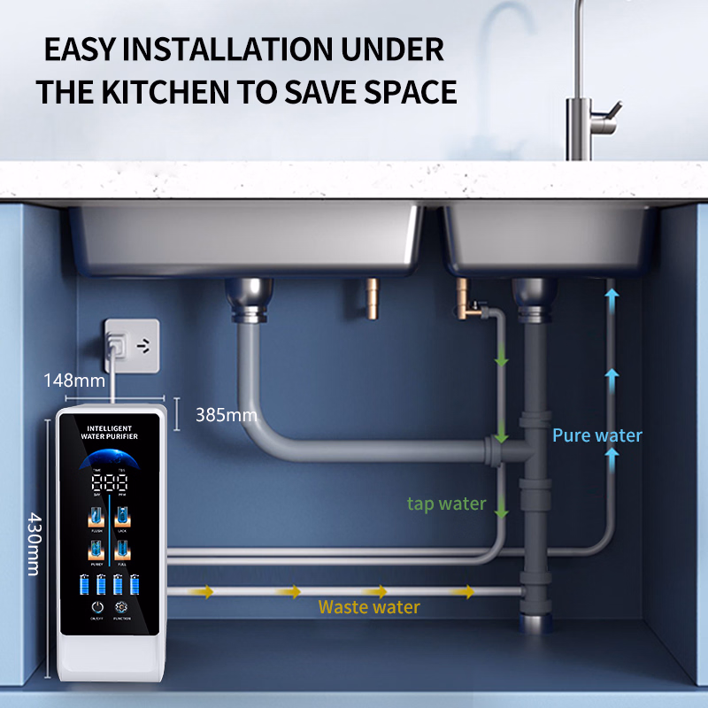 Advanced Under-Sink RO Water Filter Purifier Electric and Tankless Design