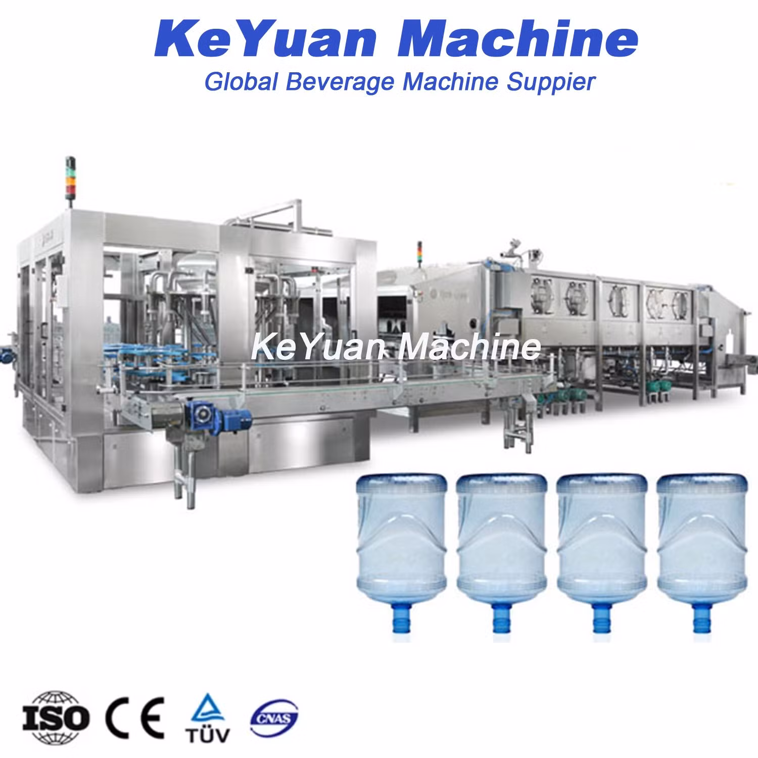 900bph 19L 20L 5gallon Bottle Clean Drinking Water Filling Machine Capping Equipment